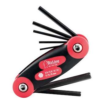 Jeu de 7 clés mâles 6 pans sur monture|Bizline-BIZ700298