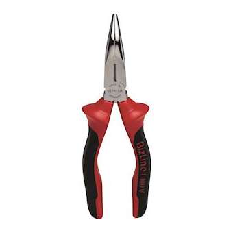 Pince à becs demi-ronds longs coudés 160 mm isolée 1000 V|Bizline-BIZ790228