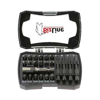 Jeu d'embouts pour visseuse à choc avec porte-embouts|Bizline-BIZ781048