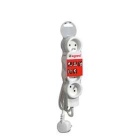 Rallonge multiprise 4 prises 2P+T 16A 230V avec cordon 3m|Legrand-LEG050056