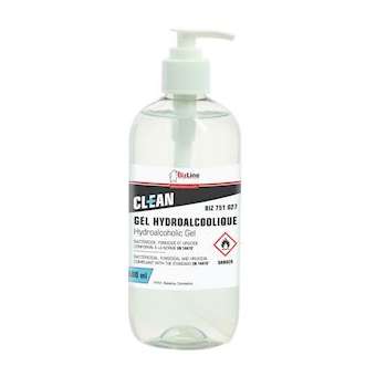 Gel hydroalcoolique flacon 500 ml|Bizline-BIZ751027