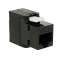 Noyau RJ45 CAT6 Keystone non blindé sans outil, noir