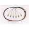 Lot de 12 pigtails de couleurs LC OM3 50/125 µm 2 m