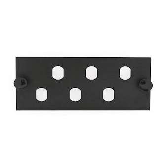 Module à équiper pour 6 raccords ST simplex - Noir|Gigamedia-GGMPAB6T