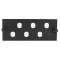 Module à équiper pour 6 raccords ST simplex - Noir