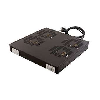 Platine de ventilation de toit (4 ventilateurs) - Noir|Gigamedia-GGMAL4VENN