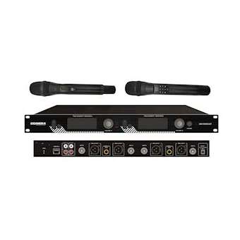 Récepteur UHF sur IP + 2 microphones|Gigamedia-GGMIPAMICUHF