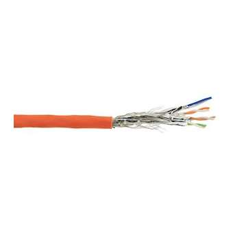 Câble 4 paires CAT7 S/FTP LSHF Orange (touret de 1000 m)|Gigamedia-GGMC7SF4PHFTM