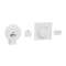 Kit Odace SFSP actionneur DCL + Interrupteur + plaque style blanc