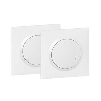 Prêt-à-poser dooxie créer un va-et-vient 1 cde sans fil + 1 inter 230V~|Legrand-LEG600692