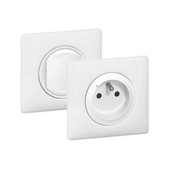 Prêt à poser Céliane créer une prise commandée: prise + cde sans fil - blanc|Legrand-LEG067634