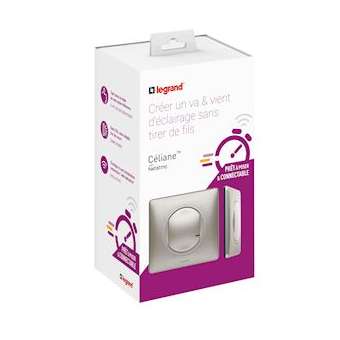 Prêt à poser Céliane créer un va-et-vient - commande + inter|Legrand-LEG067633