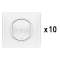 Lot de 10 interrupteurs (option variateur) connectés Céliane with Netatmo -blanc