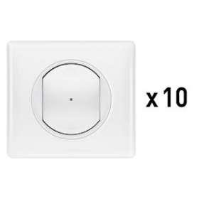 Lot de 10 interrupteurs (option variateur) connectés Céliane with Netatmo -blanc|Legrand-LEG100066