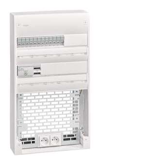 Coffret VDI 2 rangées 36 modules + platine Grade 3TV|Hager-HAGTN435