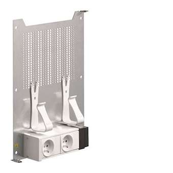 Platine de fixation + prises de courant|Hager-HAGTN906