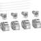 Jeu de 4 connecteurs RJ45 cat.6a STP pour grade 3TV