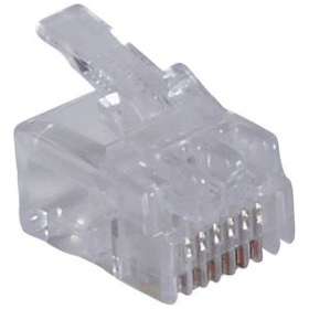 Fiche RJ12 6 contacts largeur 9,65mm pour câble rond|Legrand-LEG051702