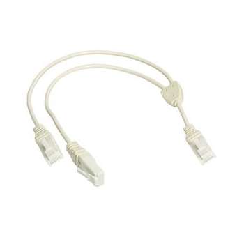 LexCom Home Cordon Double Telephone 0,3m, 1 vers 2 RJ45|Schneider Electric-SCHVDIR347102