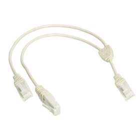 LexCom Home Cordon Double Telephone 0,3m, 1 vers 2 RJ45|Schneider Electric-SCHVDIR347102