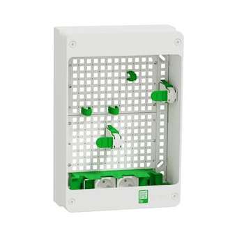 Resi9 Coffret VDI Box 13M2R - coffret support box operateur avec 2 prises|Schneider Electric-SCHR9H13402VDIBOX