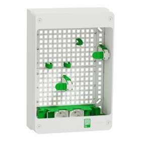 Resi9 Coffret VDI Box 13M2R - coffret support box operateur avec 2 prises|Schneider Electric-SCHR9H13402VDIBOX