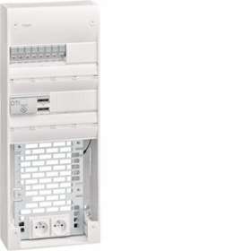 Coffret VDI 2 rangées 26 modules + platine Grade 3TV|Hager-HAGTN425