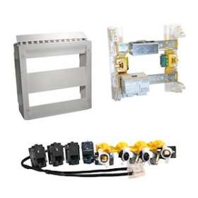 Coffret Drivia 13 Basique économique équipé de 4 prises RJ45|Legrand-LEG413208