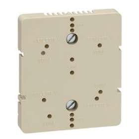 Platine support réglette 12 plots/répartiteur télévision 4 sorties - rail DIN|Legrand-LEG051244