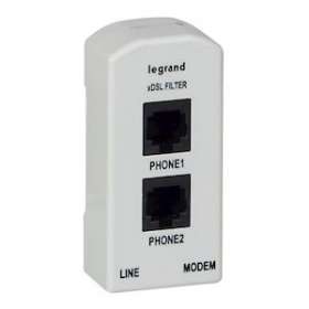 Répartiteur modulaire téléphonique ADSL 3 sorties - 2 modules|Legrand-LEG413112