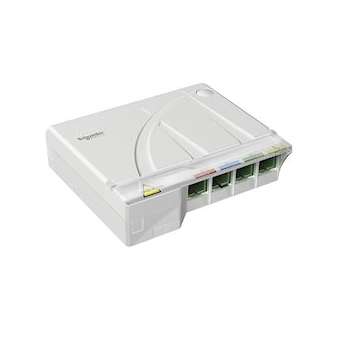 LexCom Home Dispositif Terminaison Intérieur Optique équipé 4 traversées SC/APC|Schneider Electric-SCHVDIR326040
