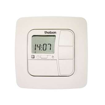 Interrupteur horaire digital 24h 7j encastré 1 c m/d|Theben-THB0310100