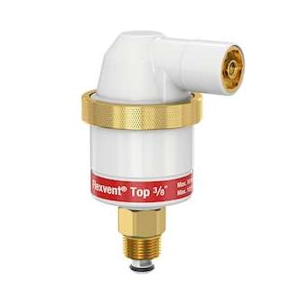 FLEXVENT TOP 3/8 '' BLANC AVEC VANNE D'ISOLEMENT|Flamco-FFX28510