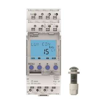 Interrupteur crépusculaire 1 à 99000 lux réglage numérique cellule enc|Theben-THB1110230