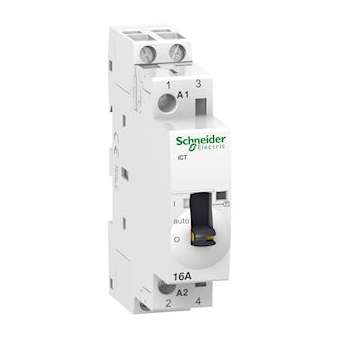Acti9, iCT contacteur à commande manuelle 16A 2NO 230-240VCA 50Hz|Schneider Electric-SCHA9C23712