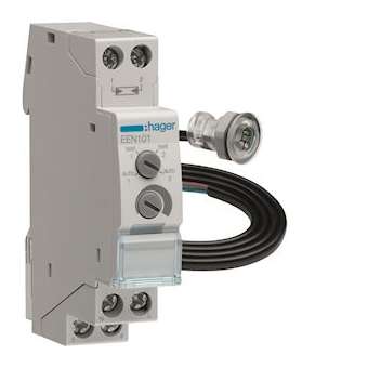 Interrupteur crépusculaire 1 voie avec cellule à encastrer|Hager-HAGEEN101