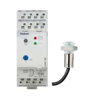Interrupteur crépusculaire 2 à 2000 lux réglage analogique cellule encastrée|Theben-THB1090200