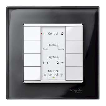 KNX M-Plan - commande multifonction - 8 BP - blanc polaire brillant|Schneider Electric-SCHMTN617419
