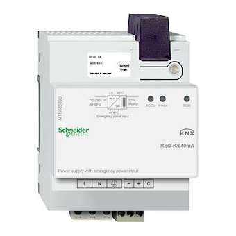 KNX - alimentation - 640mA avec entrée d'alimentation auxiliaire|Schneider Electric-SCHMTN683890