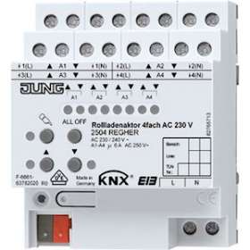 Actionneur VR 4 voies AC 110-230 V / KNX / Modulaire|Jung france-IUN2504REGHER