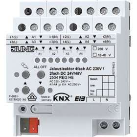 Actionneur VR-Store 4 voies AC 110-230 V, MOD|Jung france-IUN2504REGHE