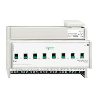 KNX - actionneur de commutation - 8x230V - 16A - à commande manuelle|Schneider Electric-SCHMTN647893