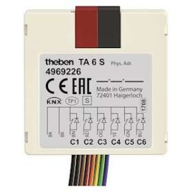 Module encastré 6 entrees TA 6 S KNX|Theben-THB4969226