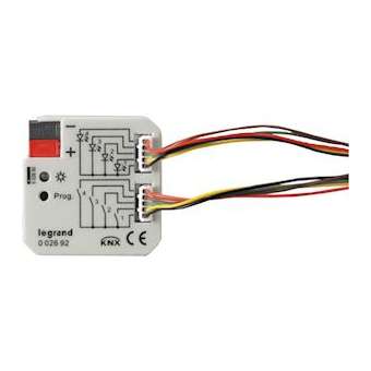 Interface BUS KNX raccordement de contact sec 4 entrées, 4 sorties - encastré|Legrand-LEG002692