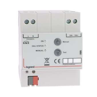 Passerelle modulaire DALI BUS KNX - 16 groupes|Legrand-LEG002665