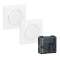 Prêt à poser dooxie 2 commandes sans fil sans pile + 1 micromodule - blanc