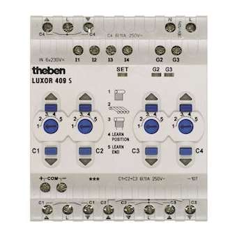 Module extension LUXOR commande 4 volets roulants|Theben-THB4090100