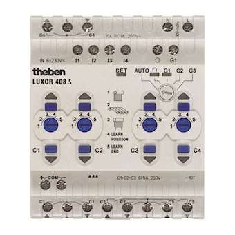 Module base LUXOR commande 4 volets roulants|Theben-THB4080100