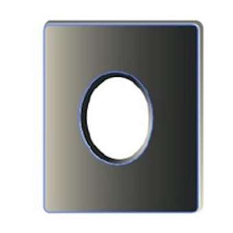 Collerette magnetique carree - alu brosse|Xeta premium-XET40079