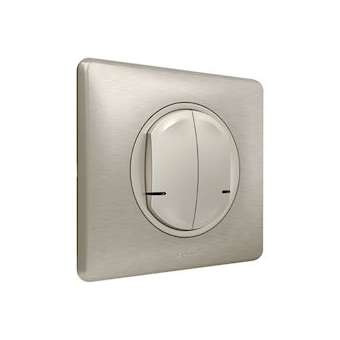 Commande double sans fil Céliane with Netatmo éclairage, prise, micromod -titane|Legrand-LEG067774
